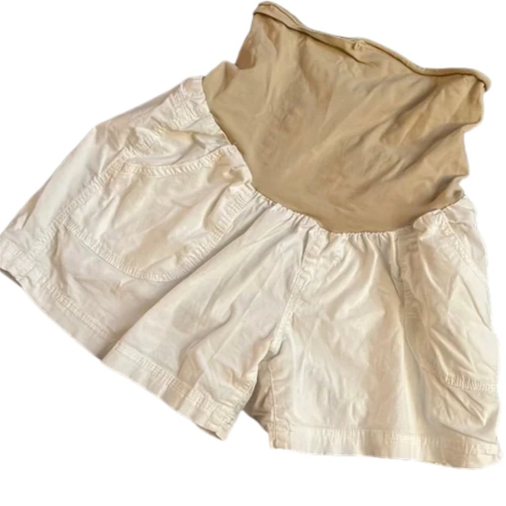 Maternity shorts, white